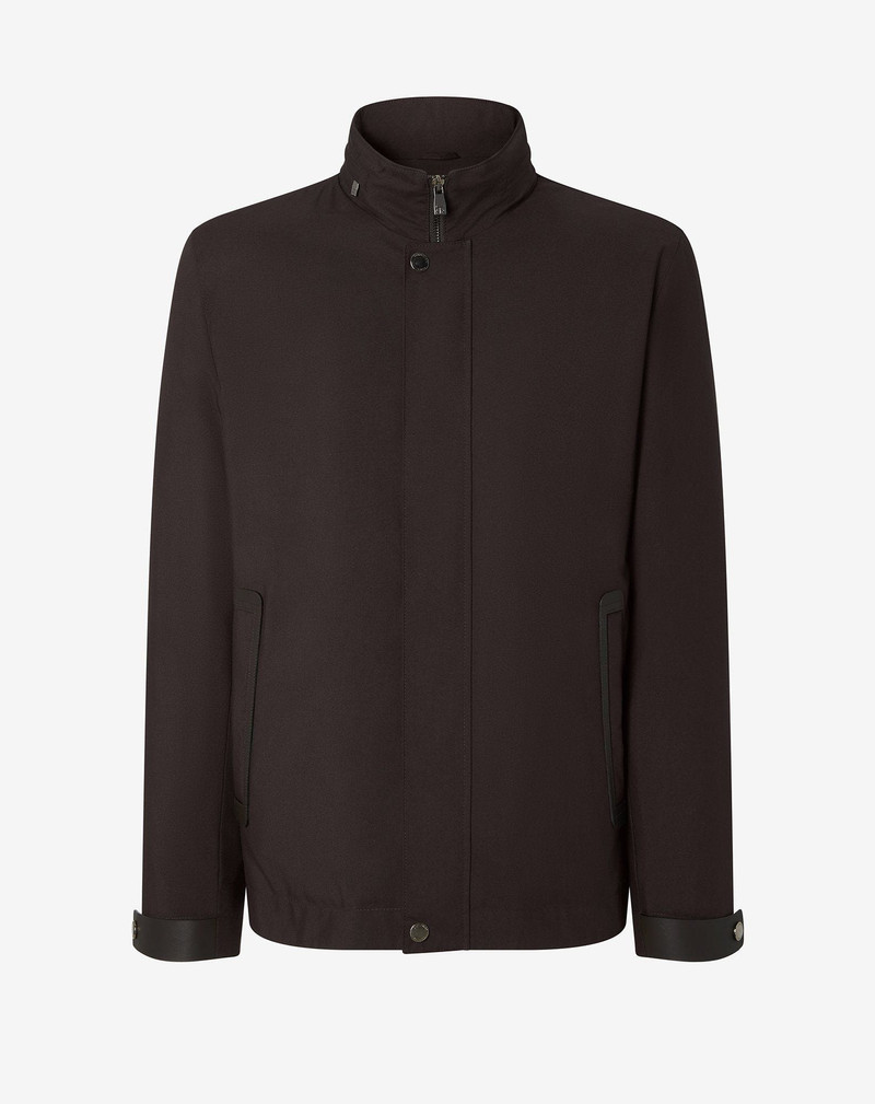 Brown technical fabric jacket 1