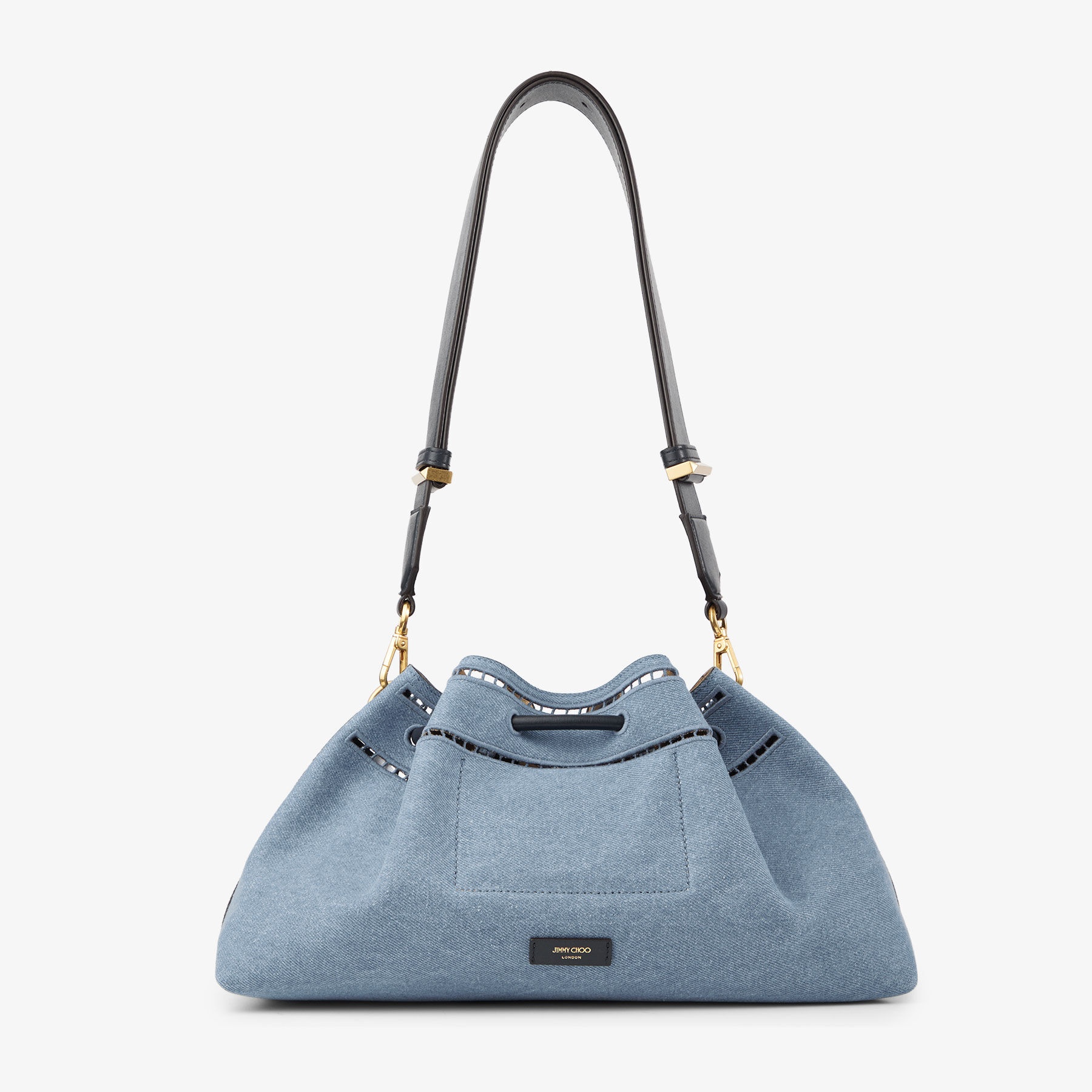 Cinch M
Denim Shoulder Bag With Sangallo Embroidery - 6