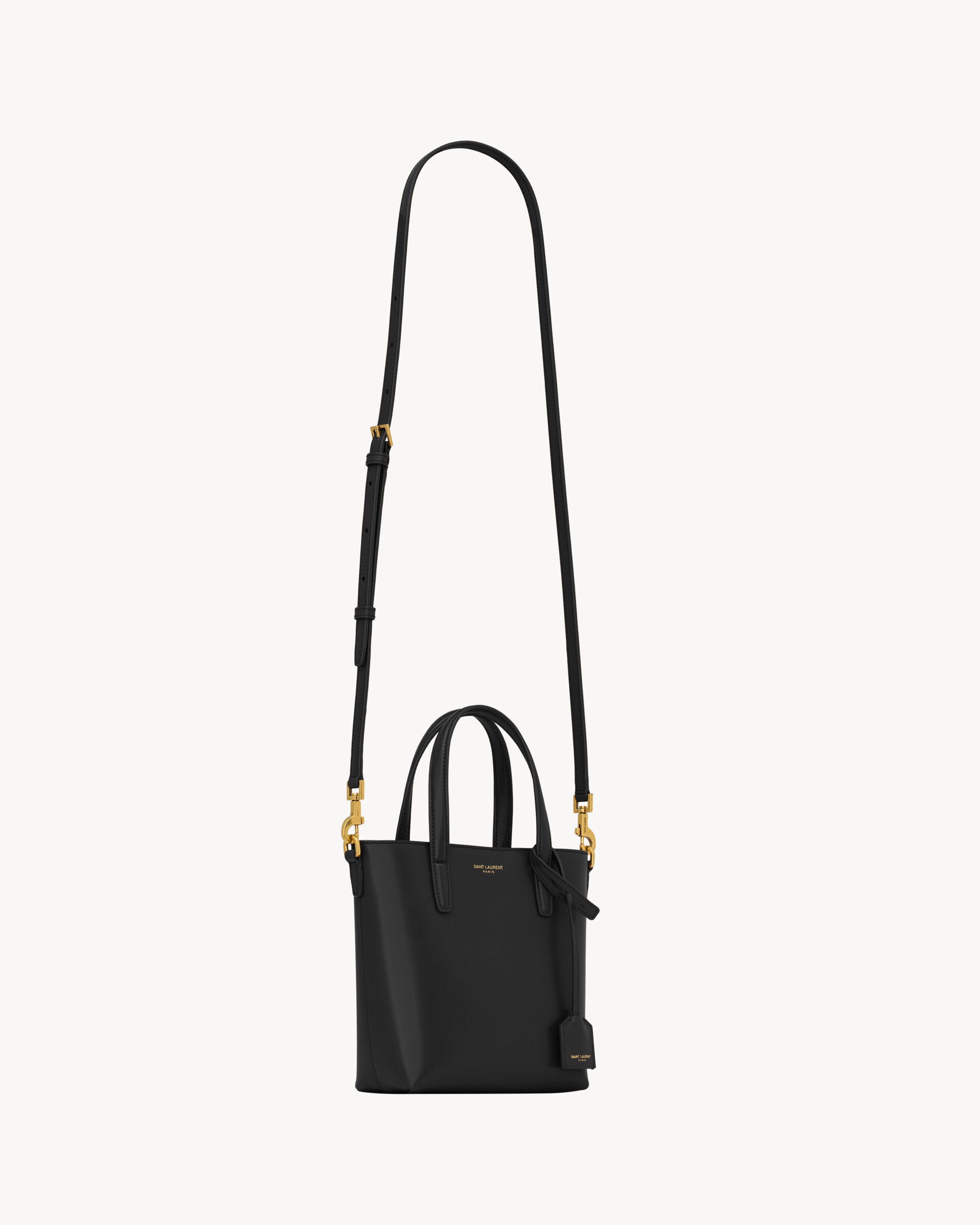 MINI TOY SHOPPING SAINT LAURENT IN BOX LEATHER - 5