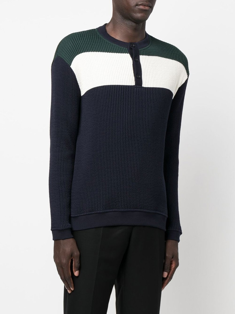 ribbed-knit polo jumper 3