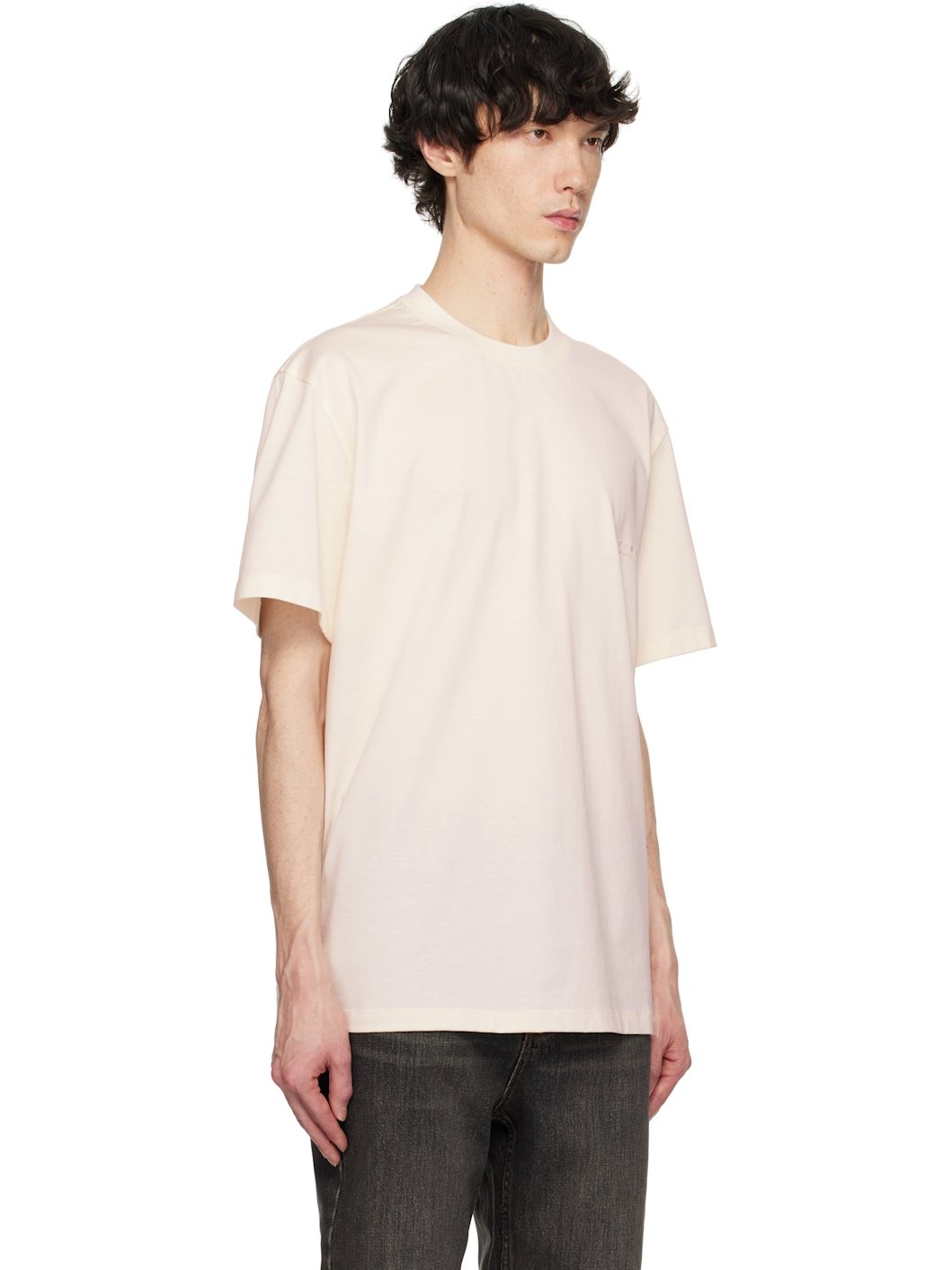 Off-White Embroidered Logo T-shirt - 2