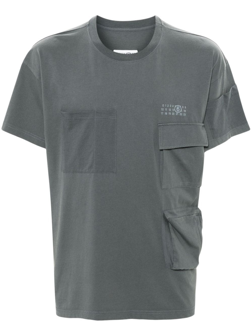 numbers-motif T-shirt - 1