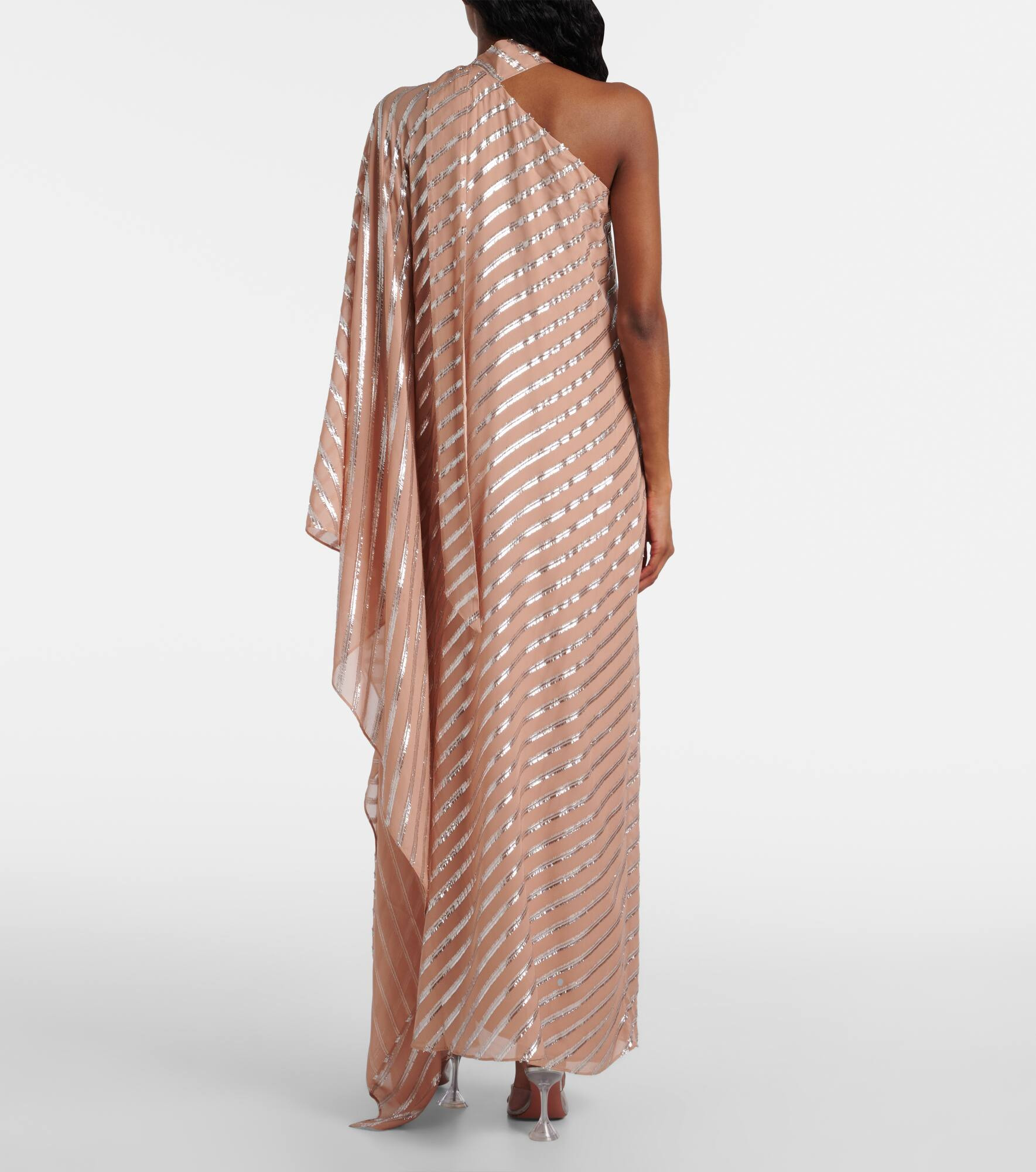 Petra one-shoulder fil coupé maxi dress - 3
