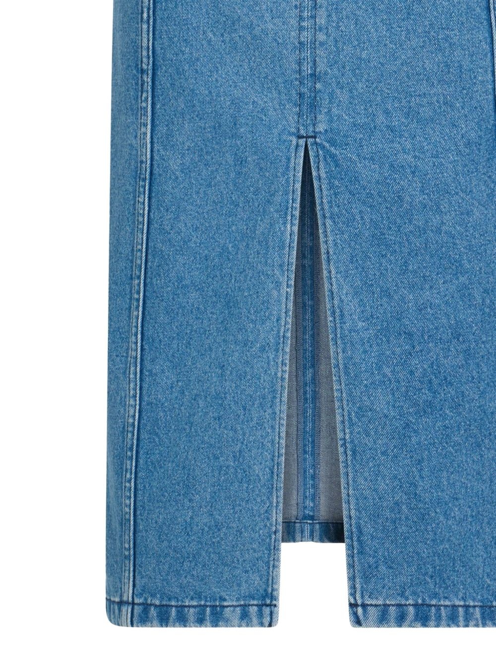 belted denim midi skirt - 2