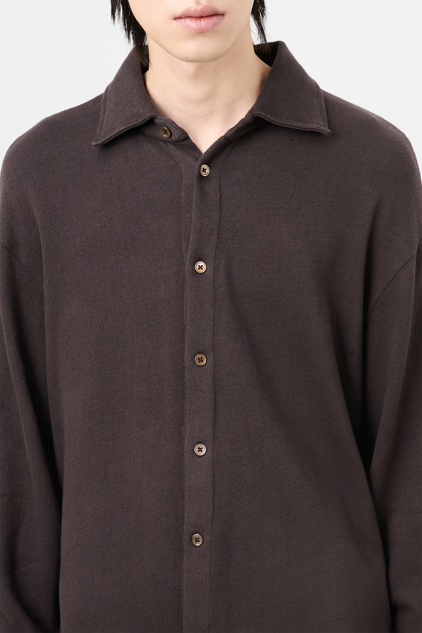 Recovery Shirt Deep Brown Fuzzy Fleece - 4