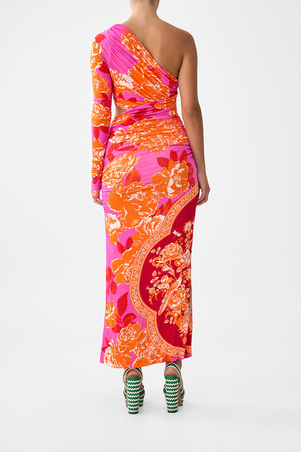 ONE SHOULDER JERSEY CUT OUT DRESS - 3