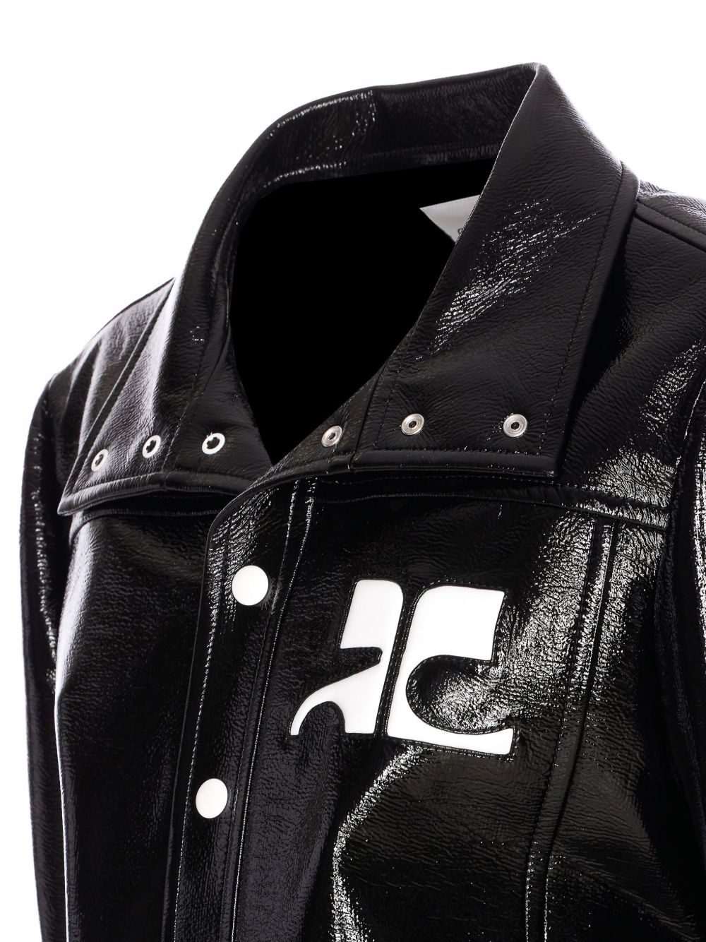 Reedition logo-patch vinyl jacket - 3