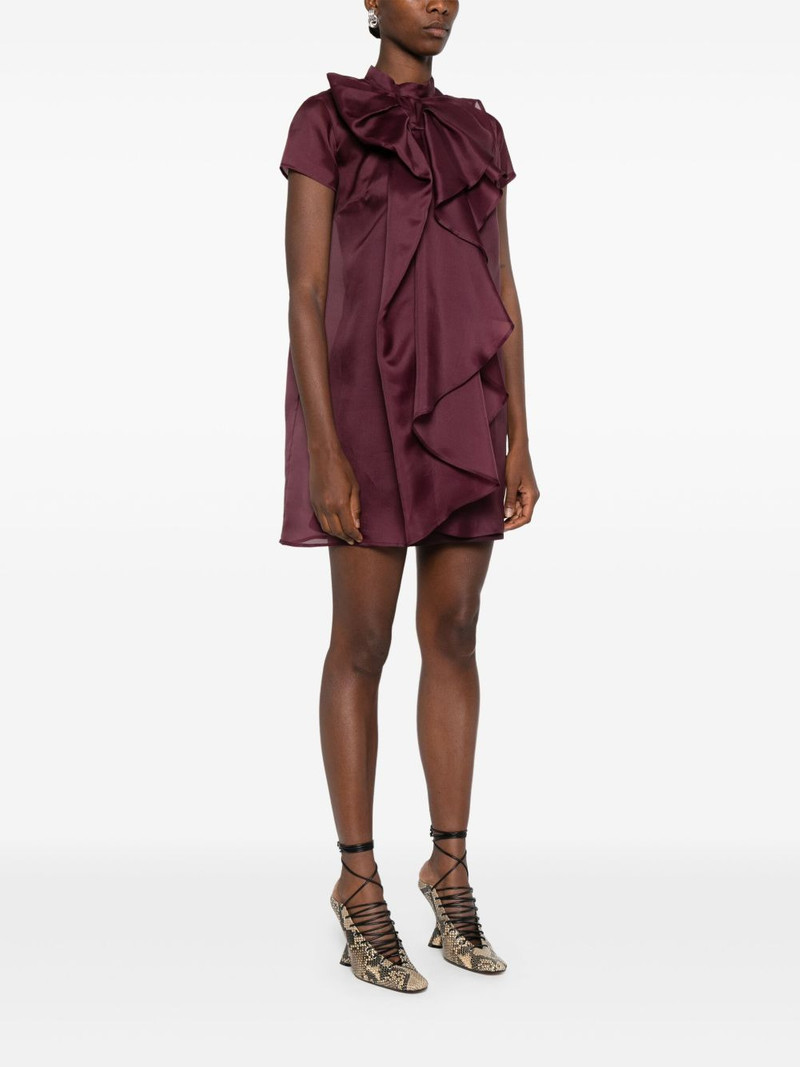bow-detail mini dress 3