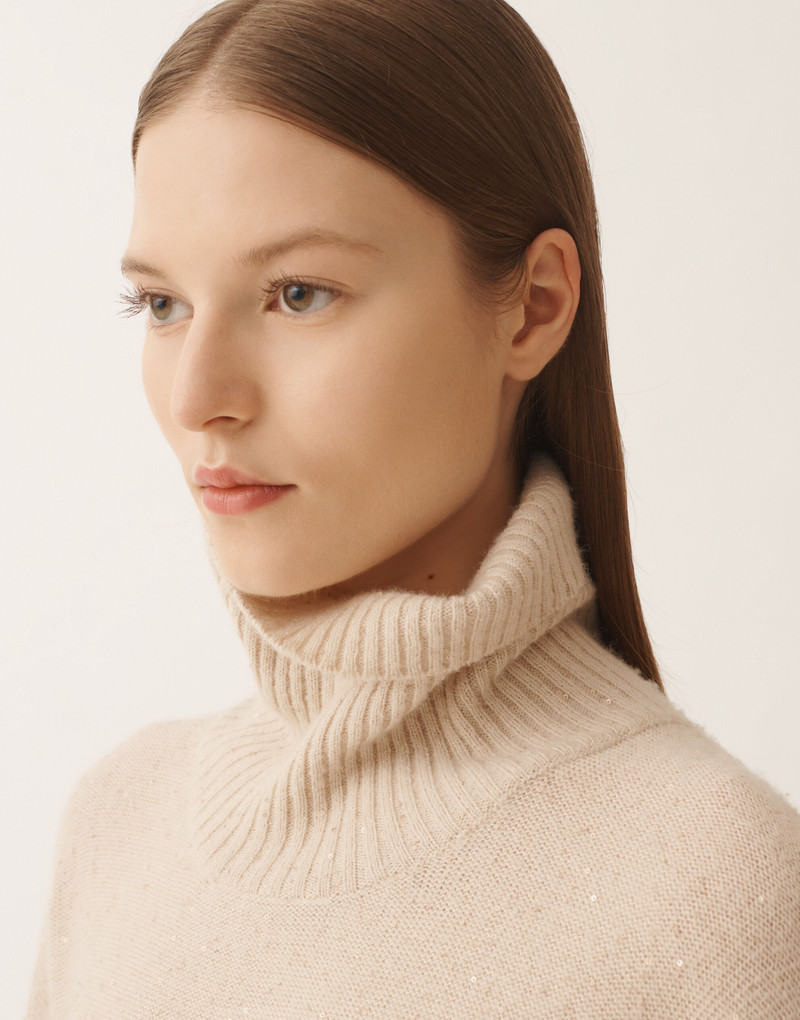 Wool and silk sweater with sequins 5