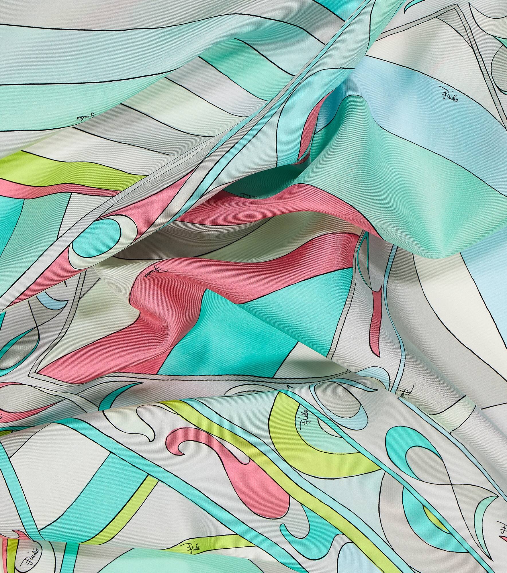 Printed twill silk scarf - 4