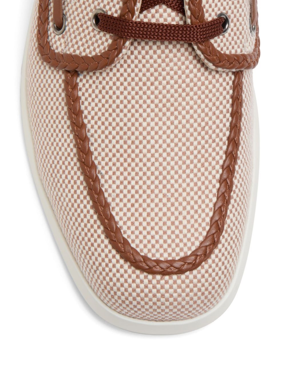 lace-up boat shoes - 6