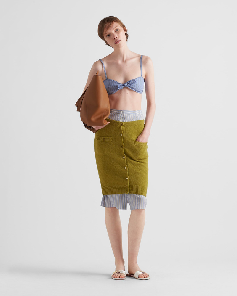 Prada Wool knit skirt outlook