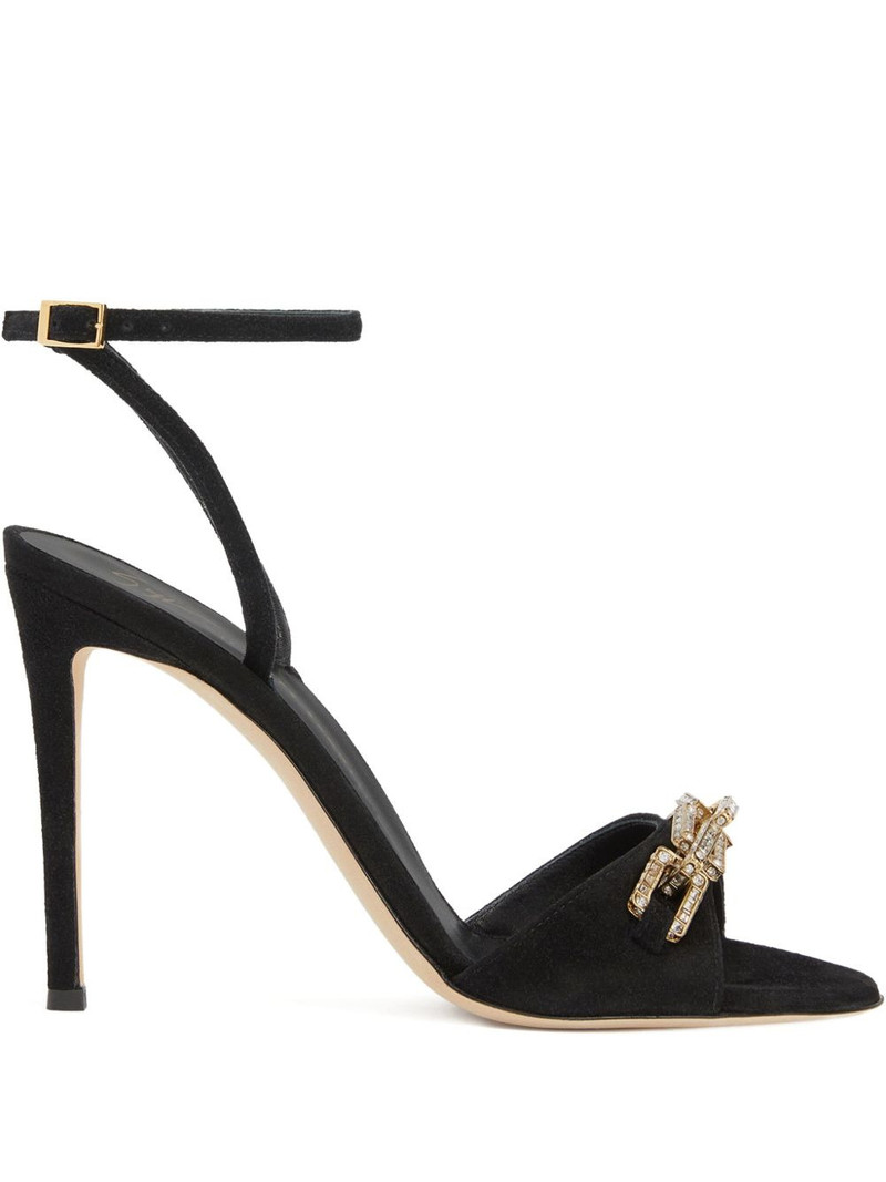 Evry crystal-embellished stiletto sandals 1