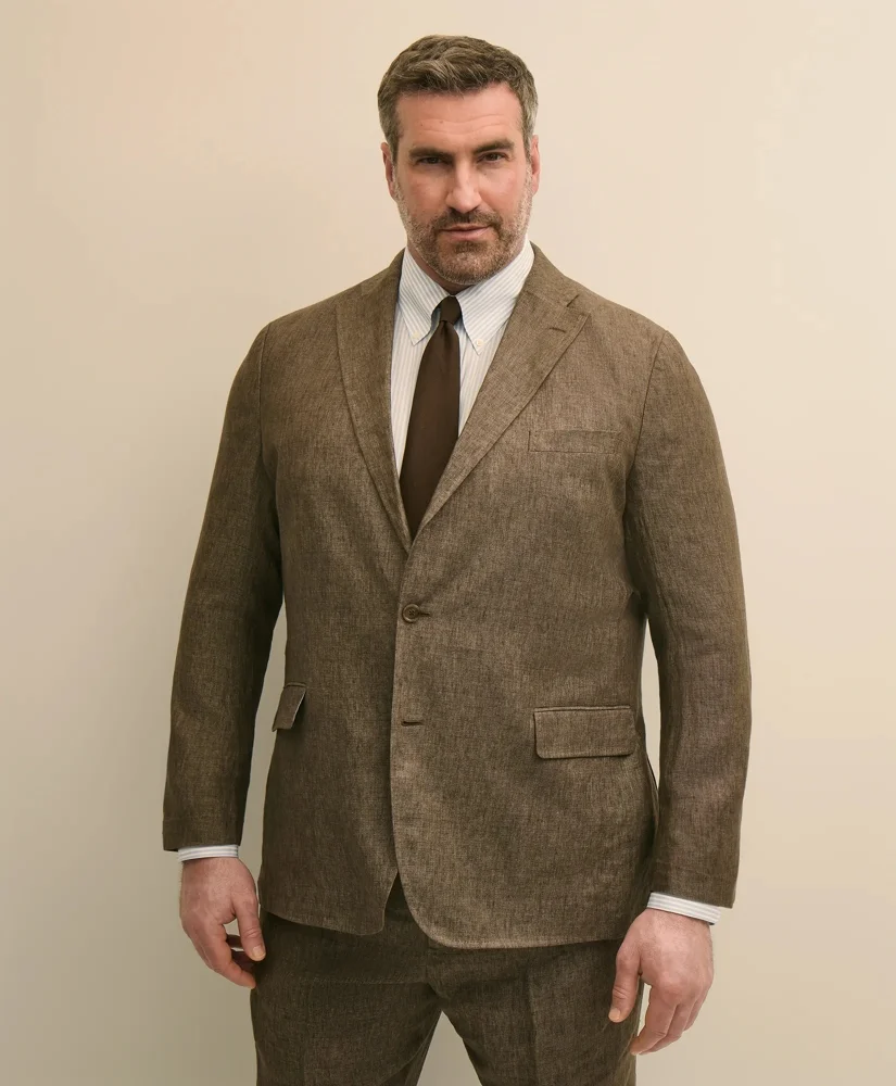 Big & Tall Linen Suit Jacket - 1