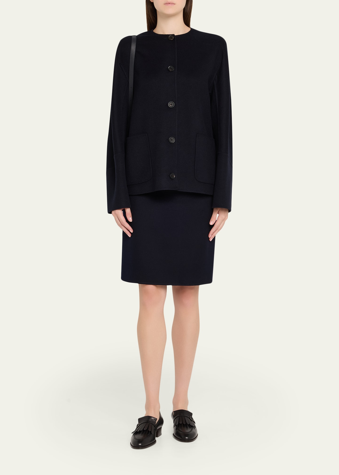 Blaney Double Cashmere Shirt Jacket - 2
