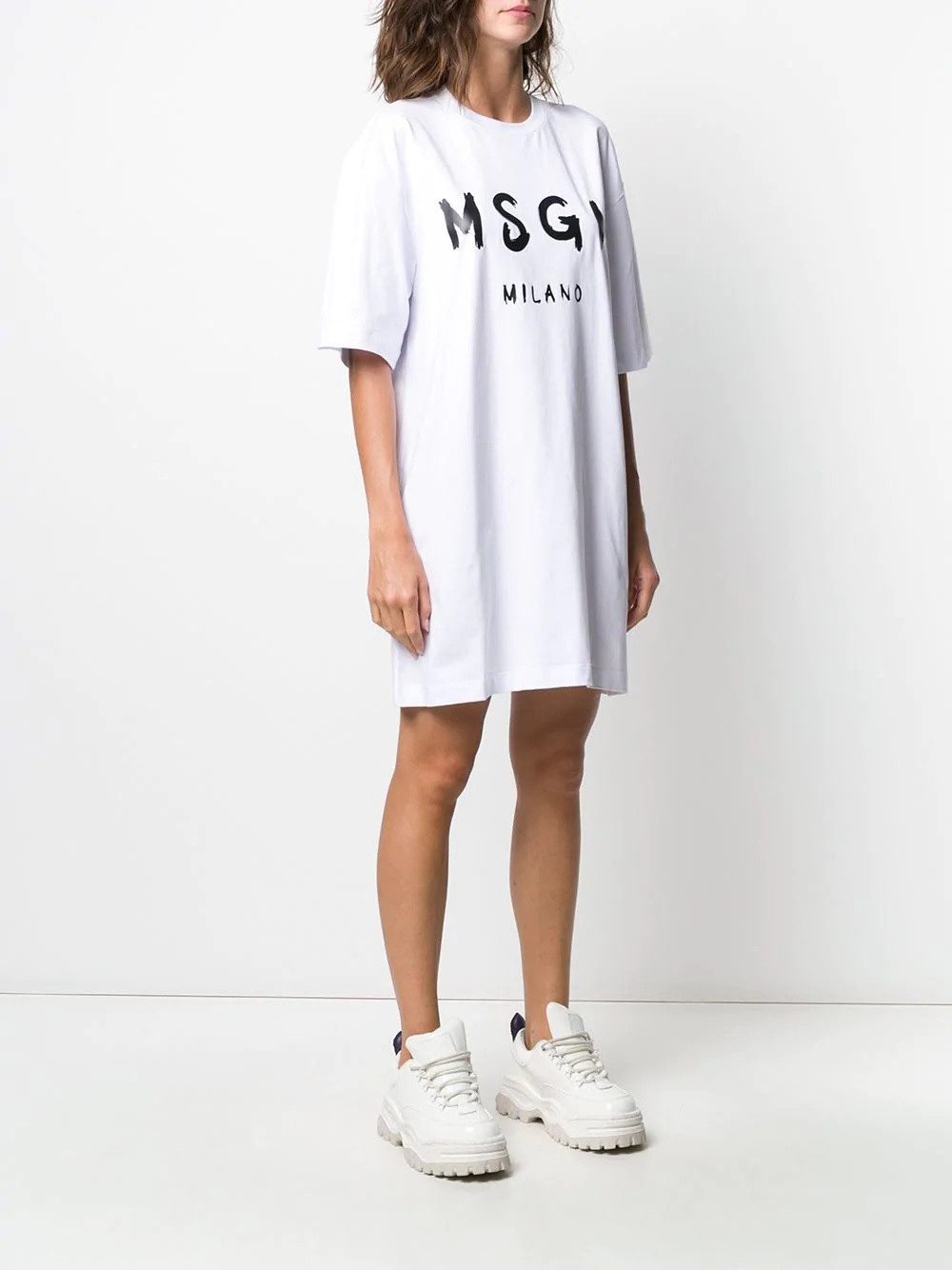 logo print T-shirt dress - 3