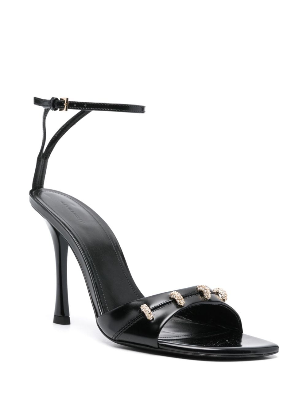 100mm crystal-embellished sandals - 2