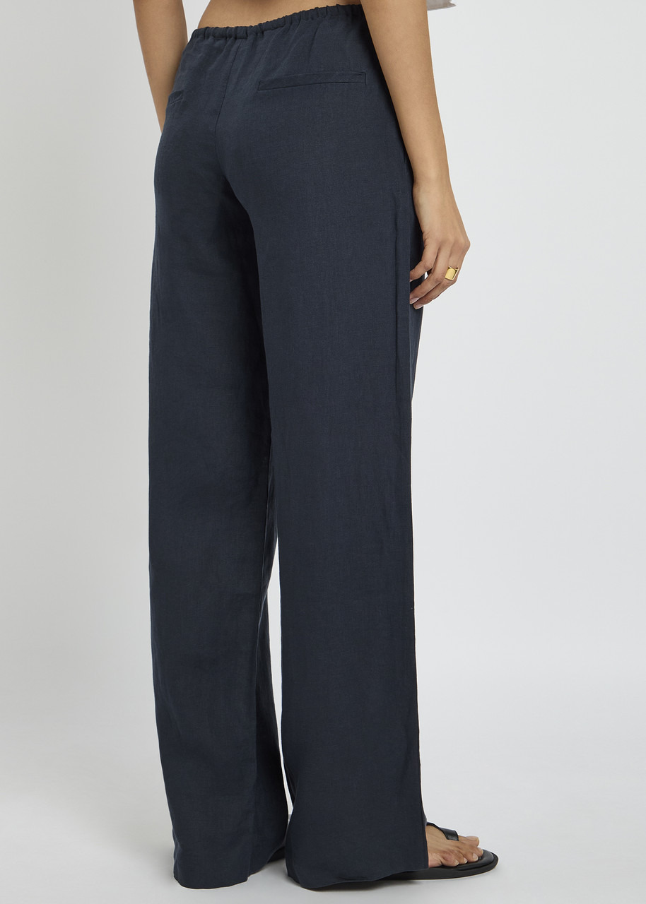 Bec & Bridge Elyce Wide-leg Linen Trousers - 3