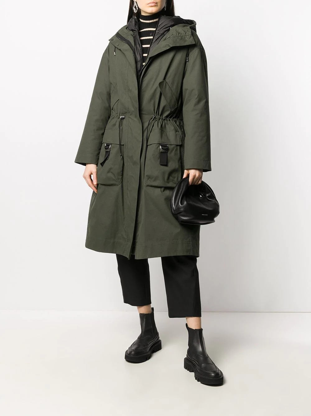 layered rain coat - 2