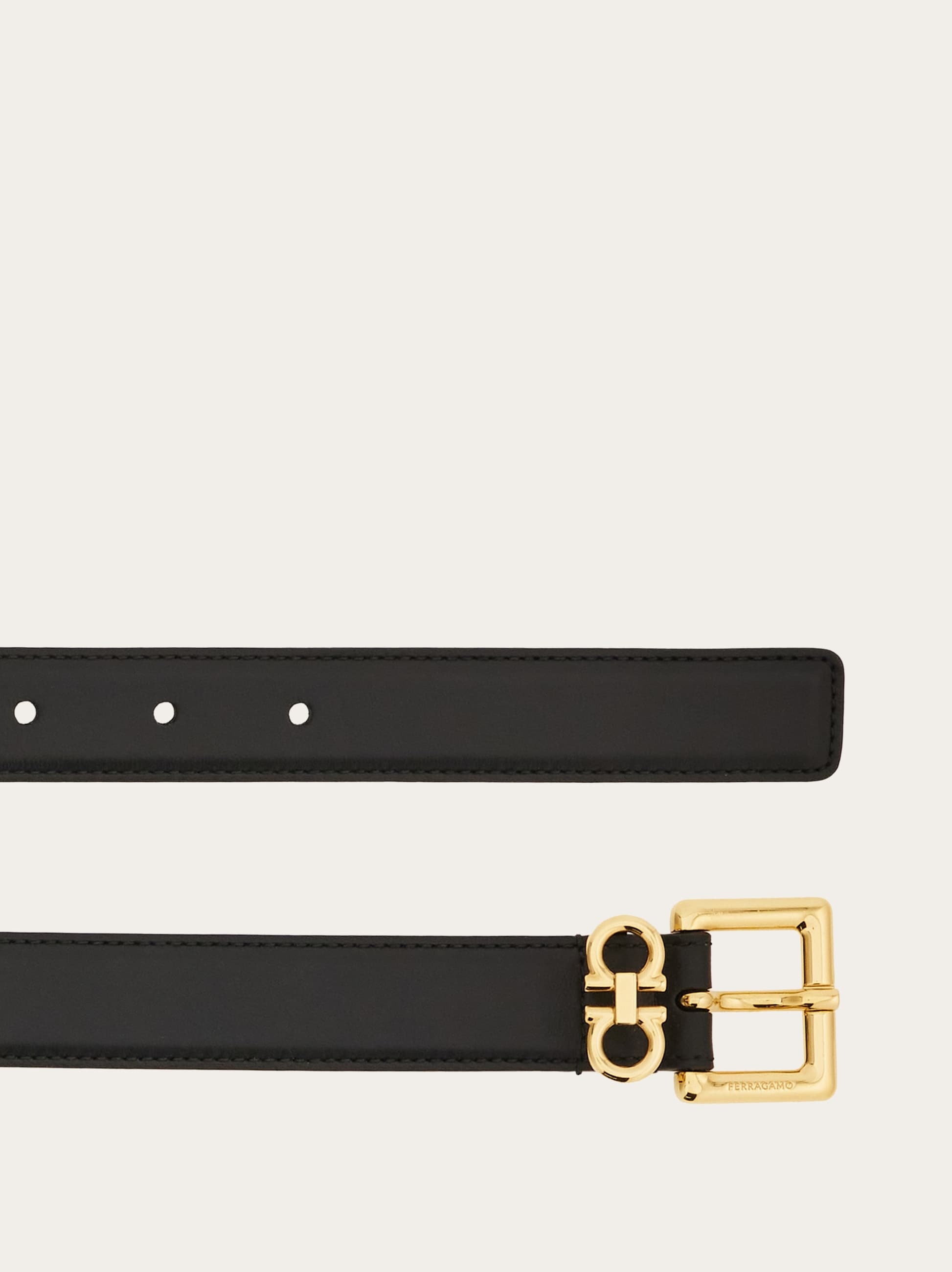 Double Gancini fixed belt - 2