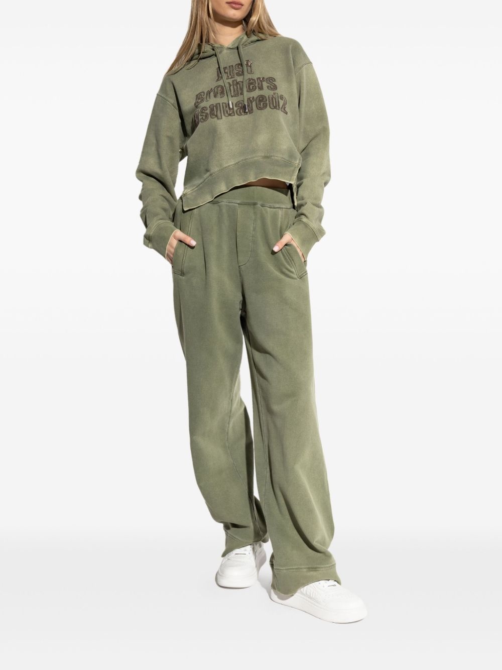 cotton track pants - 2