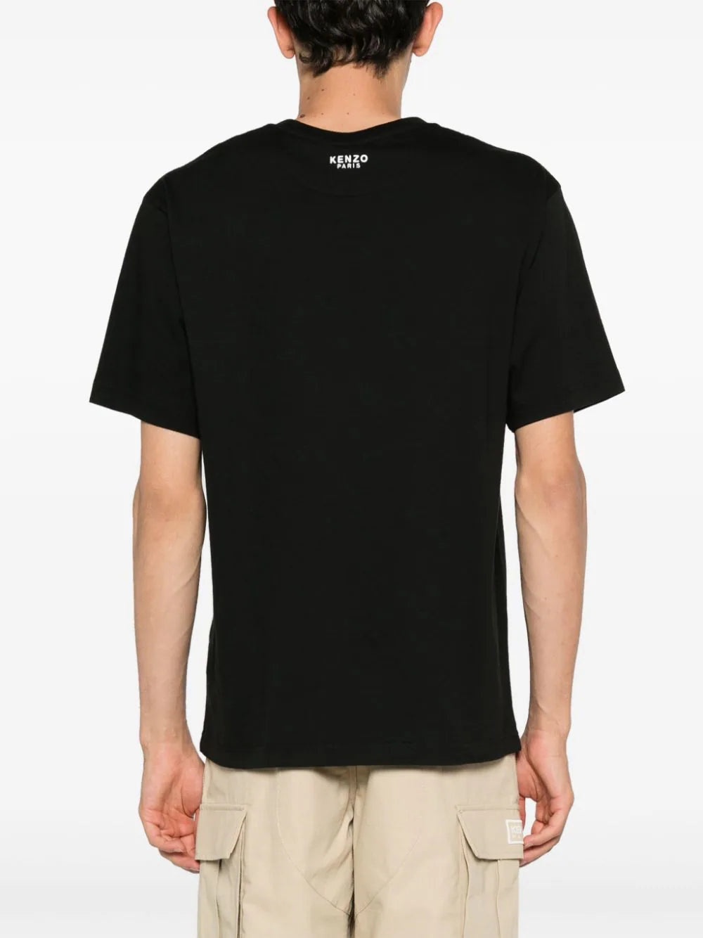 T-Shirt With Boke Flower Application - 4
