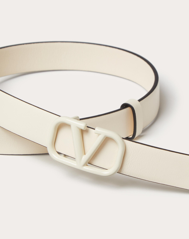Valentino VLOGO SIGNATURE BELT IN SHINY CALFSKIN 20MM outlook