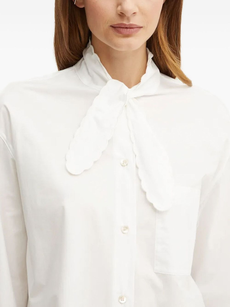 tie-neck cotton shirt 4
