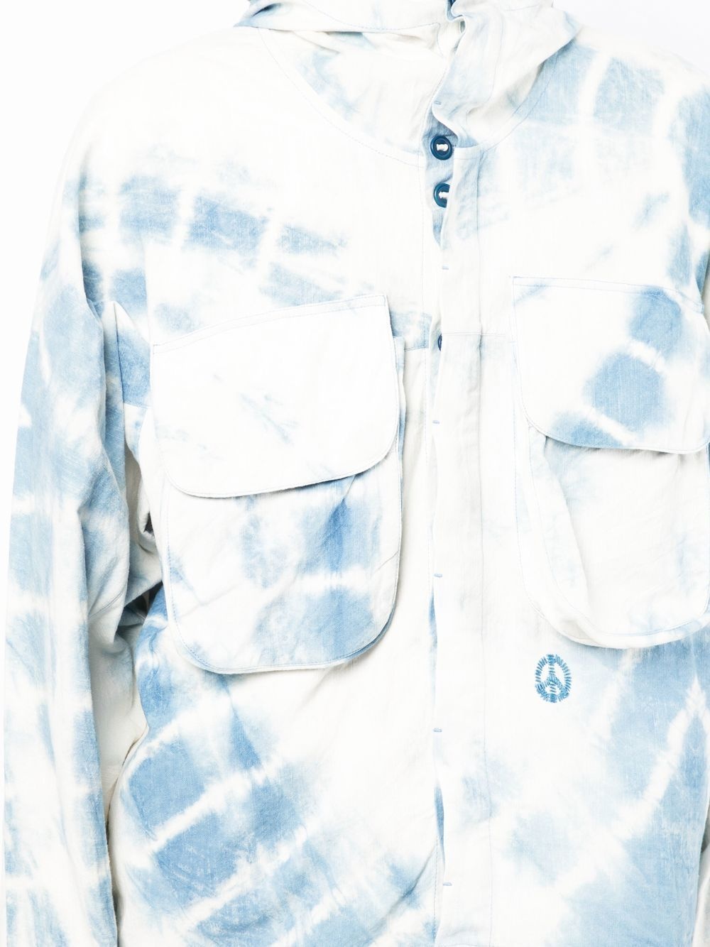 Forager tie-dye hooded jacket - 5
