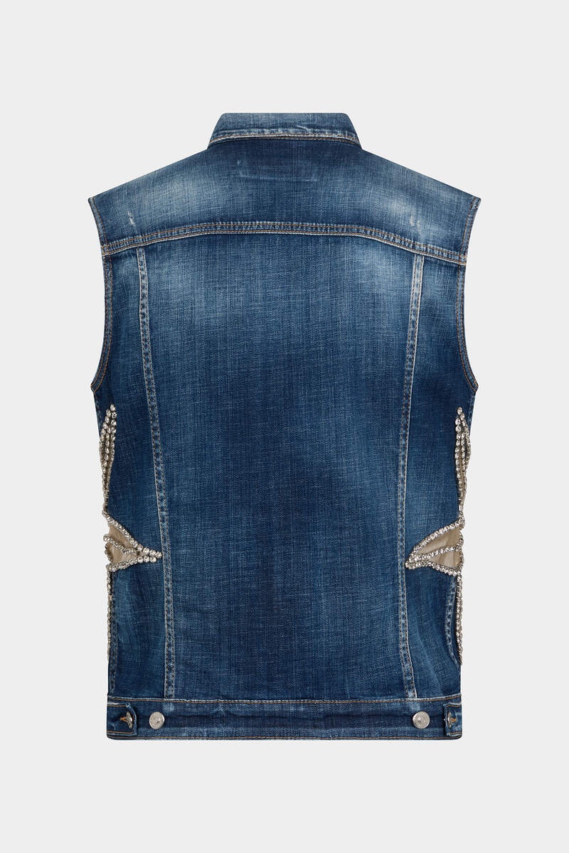 STARRY NIGHT DENIM CLASSIC VEST - 2