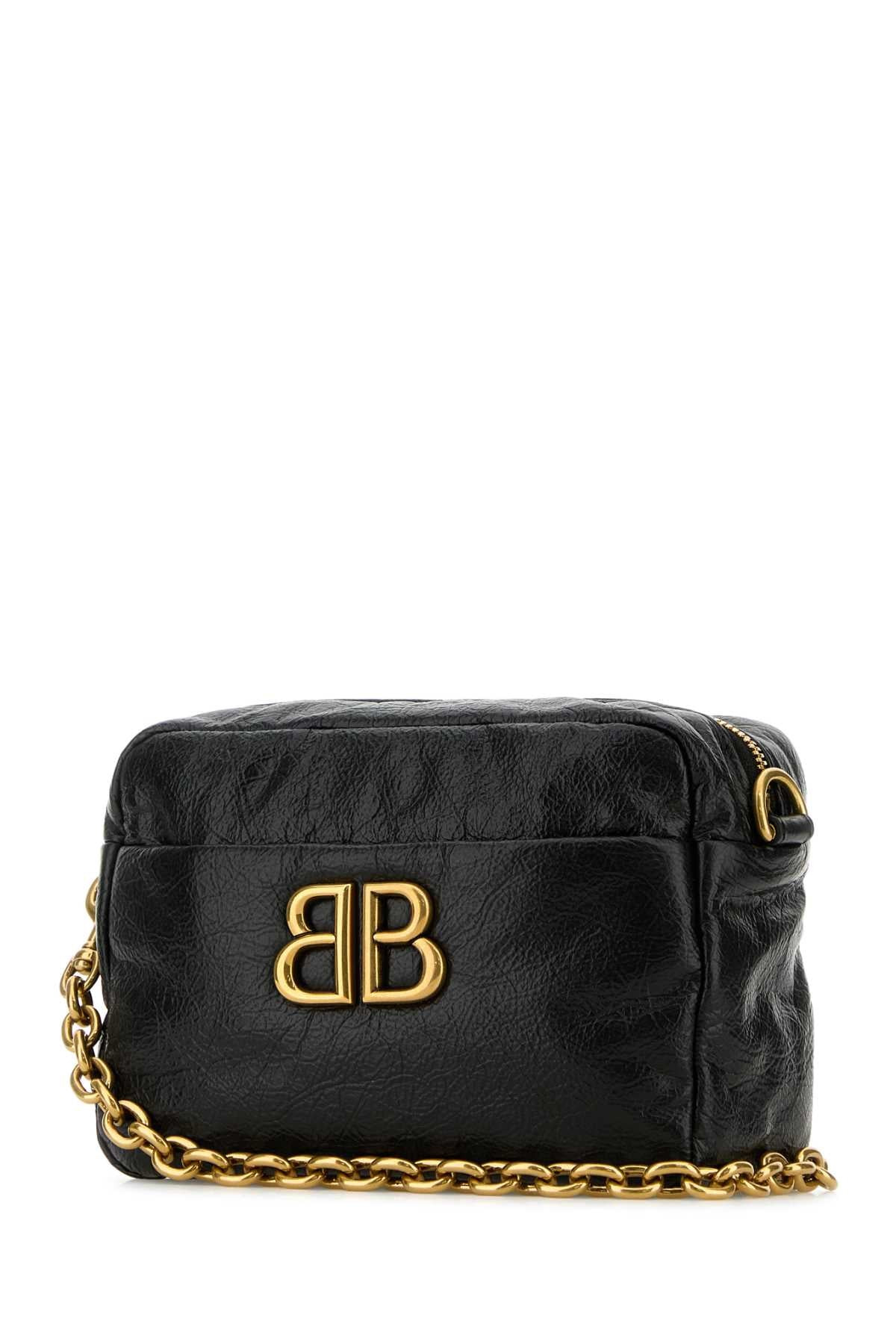 Balenciaga Women Black Leather Monaco Xs Crossbody Bag - 2