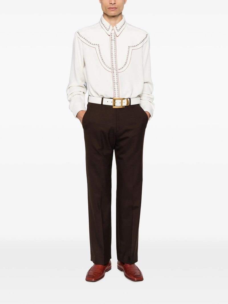 Amiri Eyelet-embellished Western Shirt 3