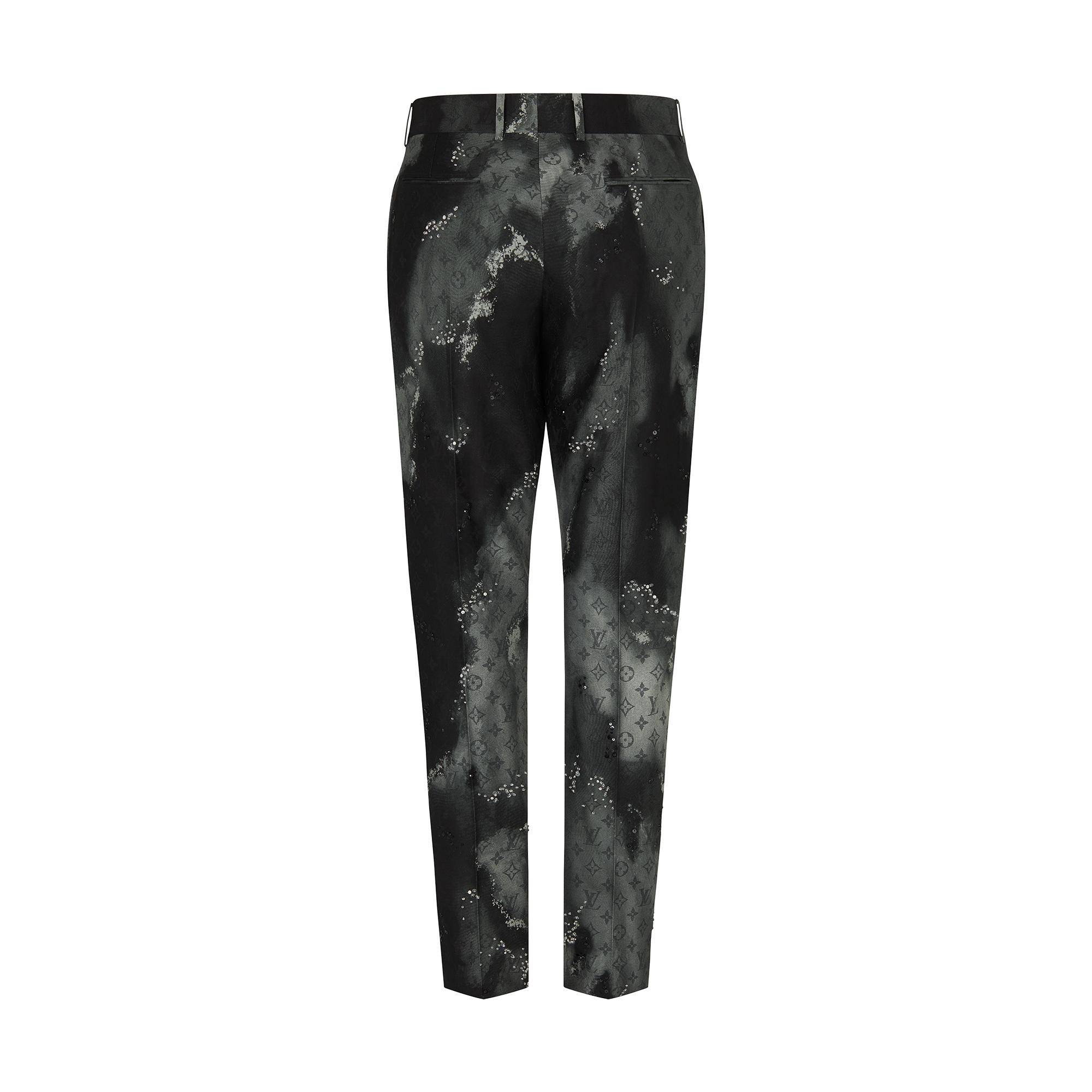 Tie Dye Embroidered Cigaret Pants - 3