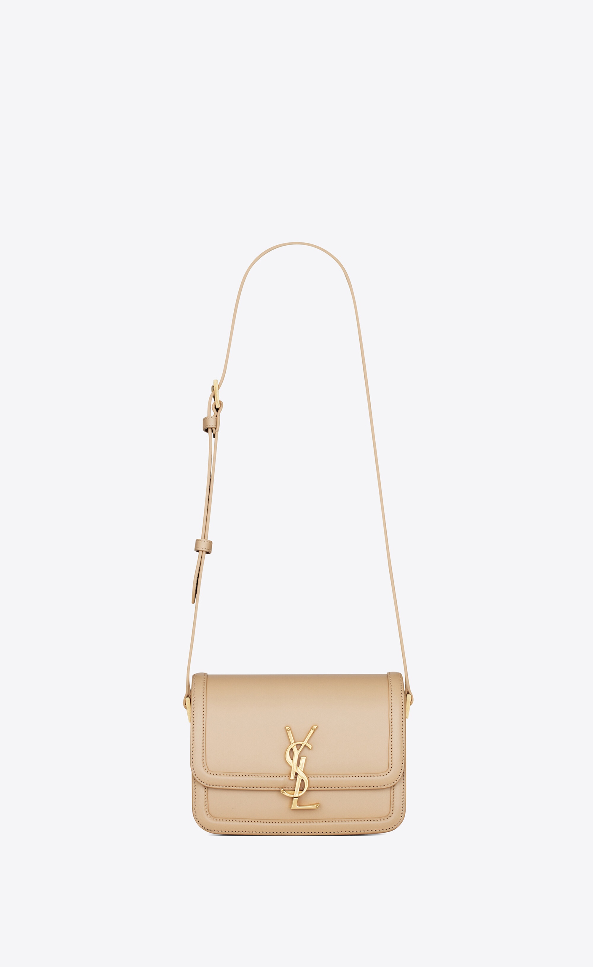 solferino small satchel in box saint laurent leather - 1