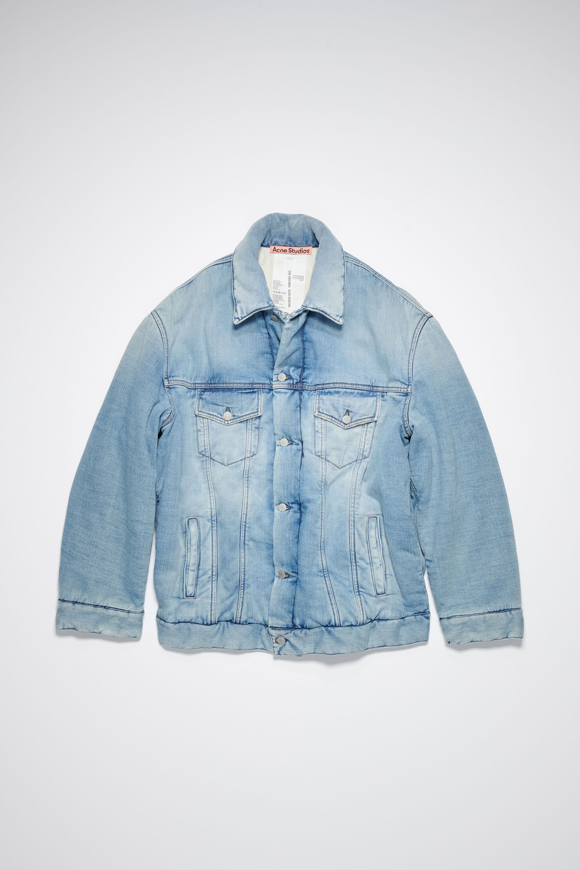 Oversized fit denim jacket - Light blue - 6