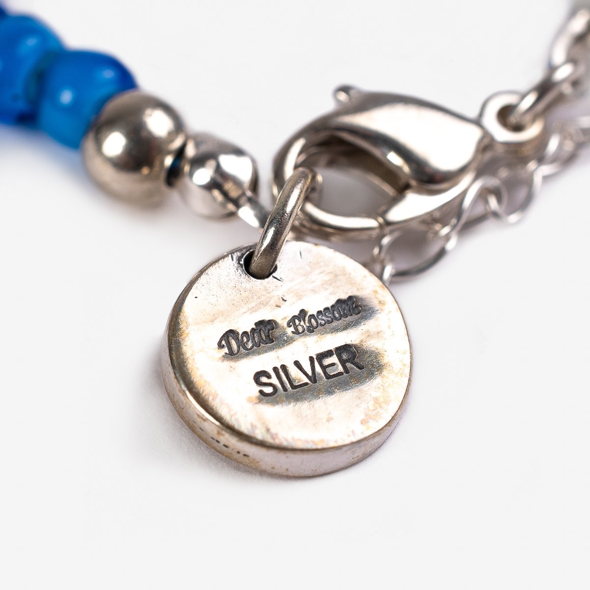Beads Bracelet - Blue/Silver - 5