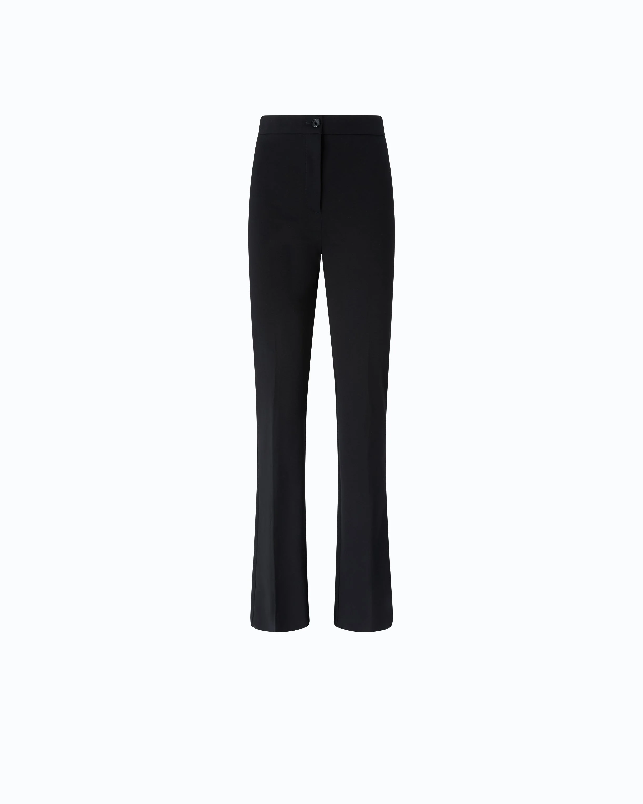 FLARED PONTE-KNIT TROUSERS - 1