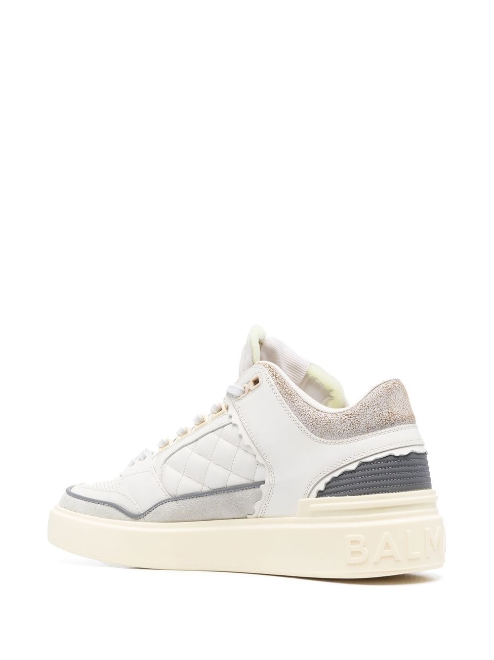 quilted panelled sneakers - 3