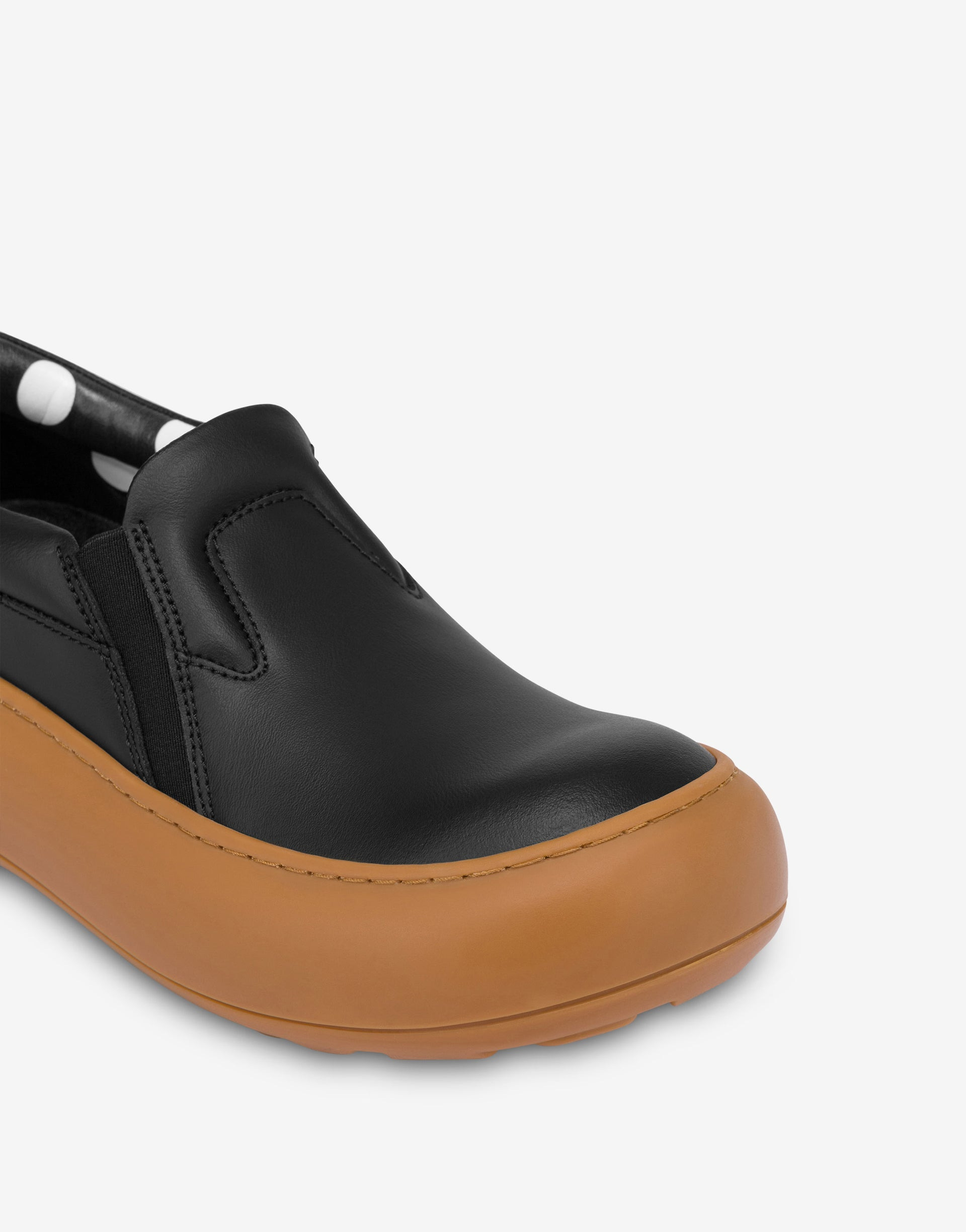CALFSKIN SLIP-ON TRAINERS - 3