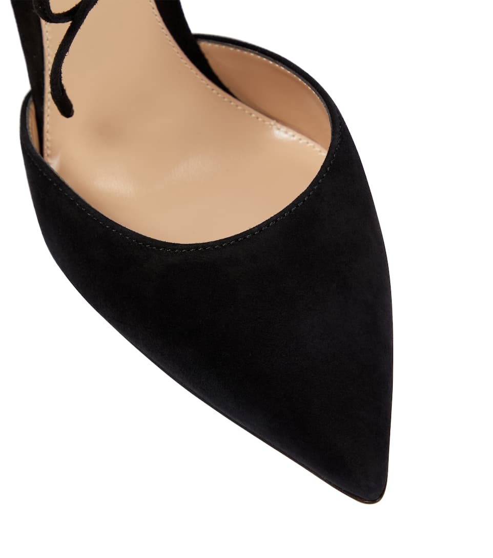 Montecarlo D'Orsay 105 suede pumps - 6