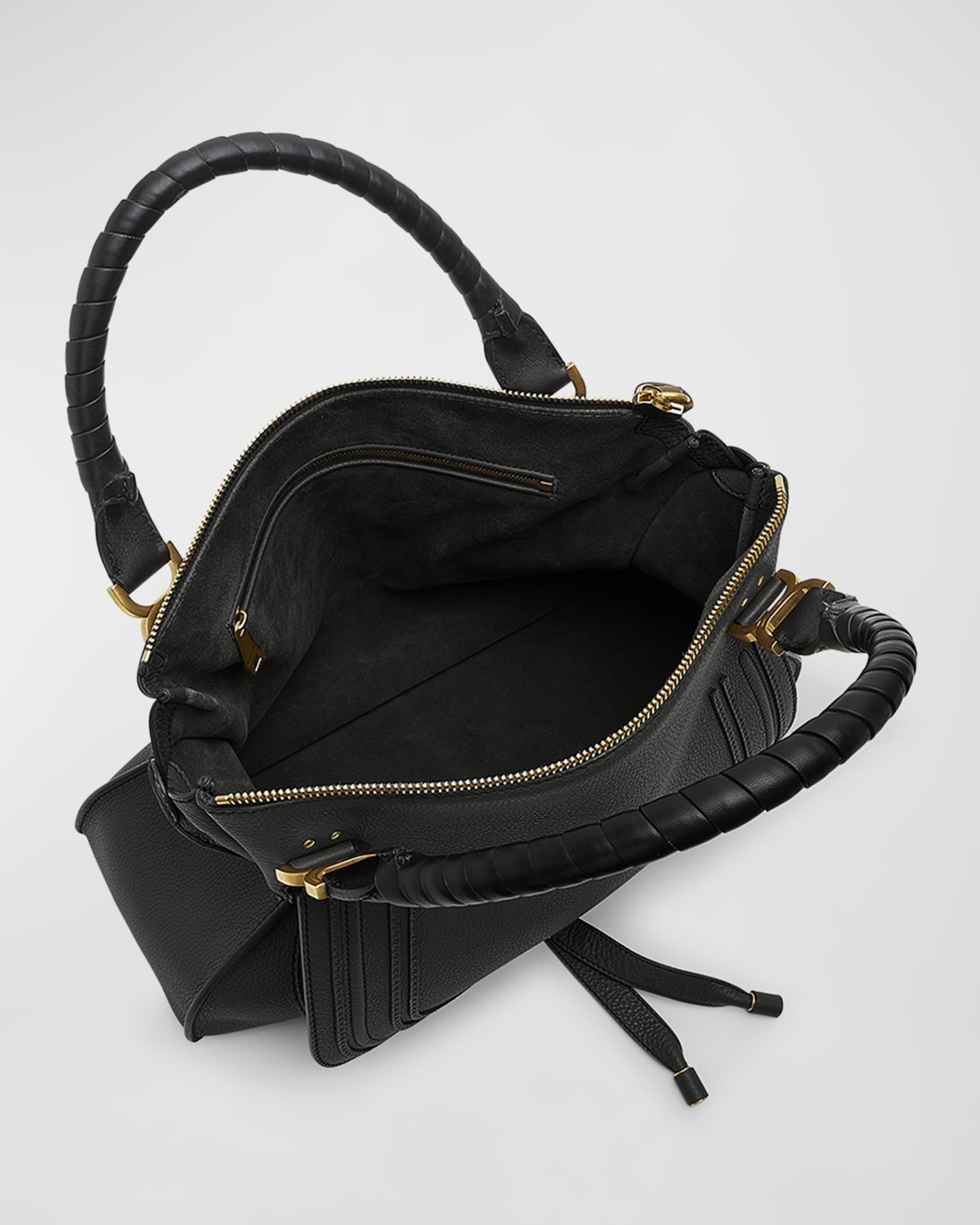 Marcie Large Zip Leather Top-Handle Bag - 3