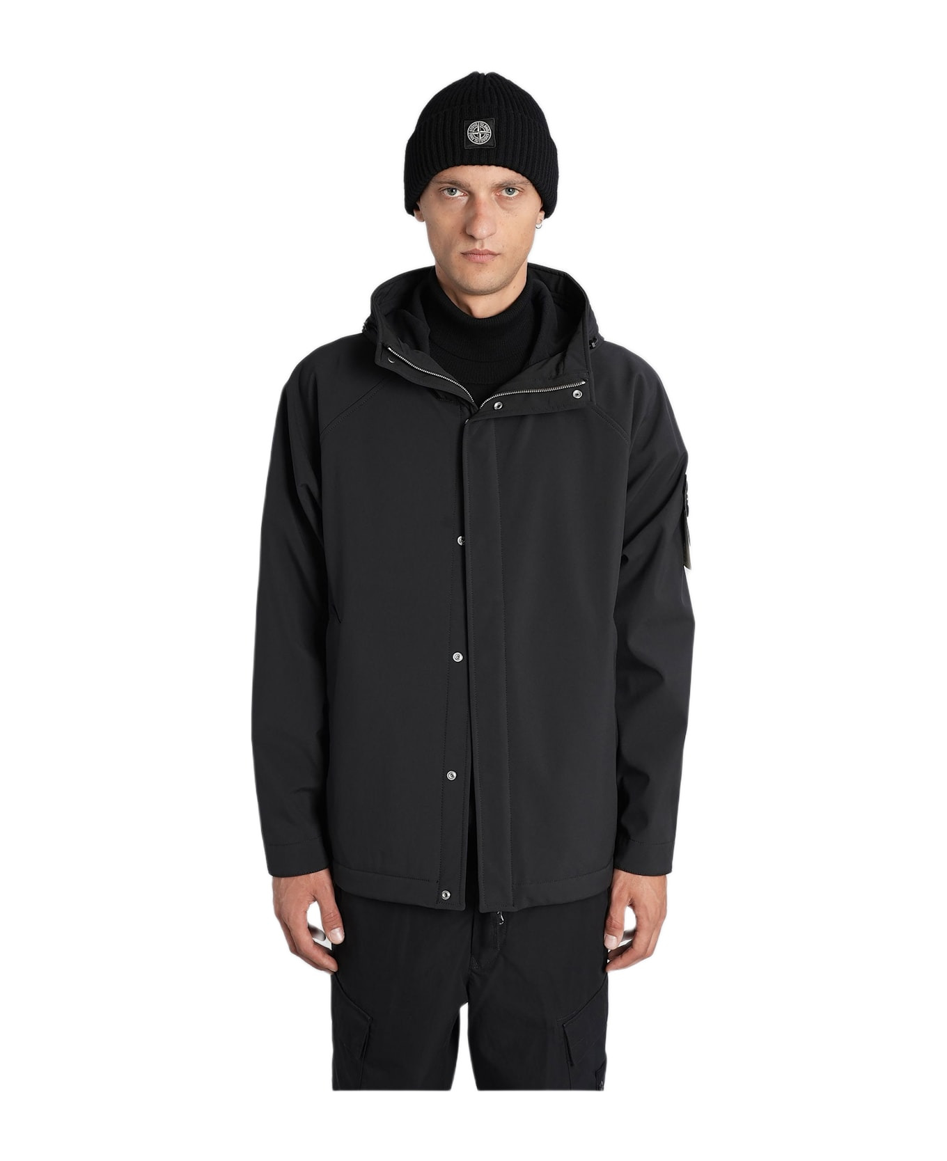 Casual Jacket In Black Polyester - 1