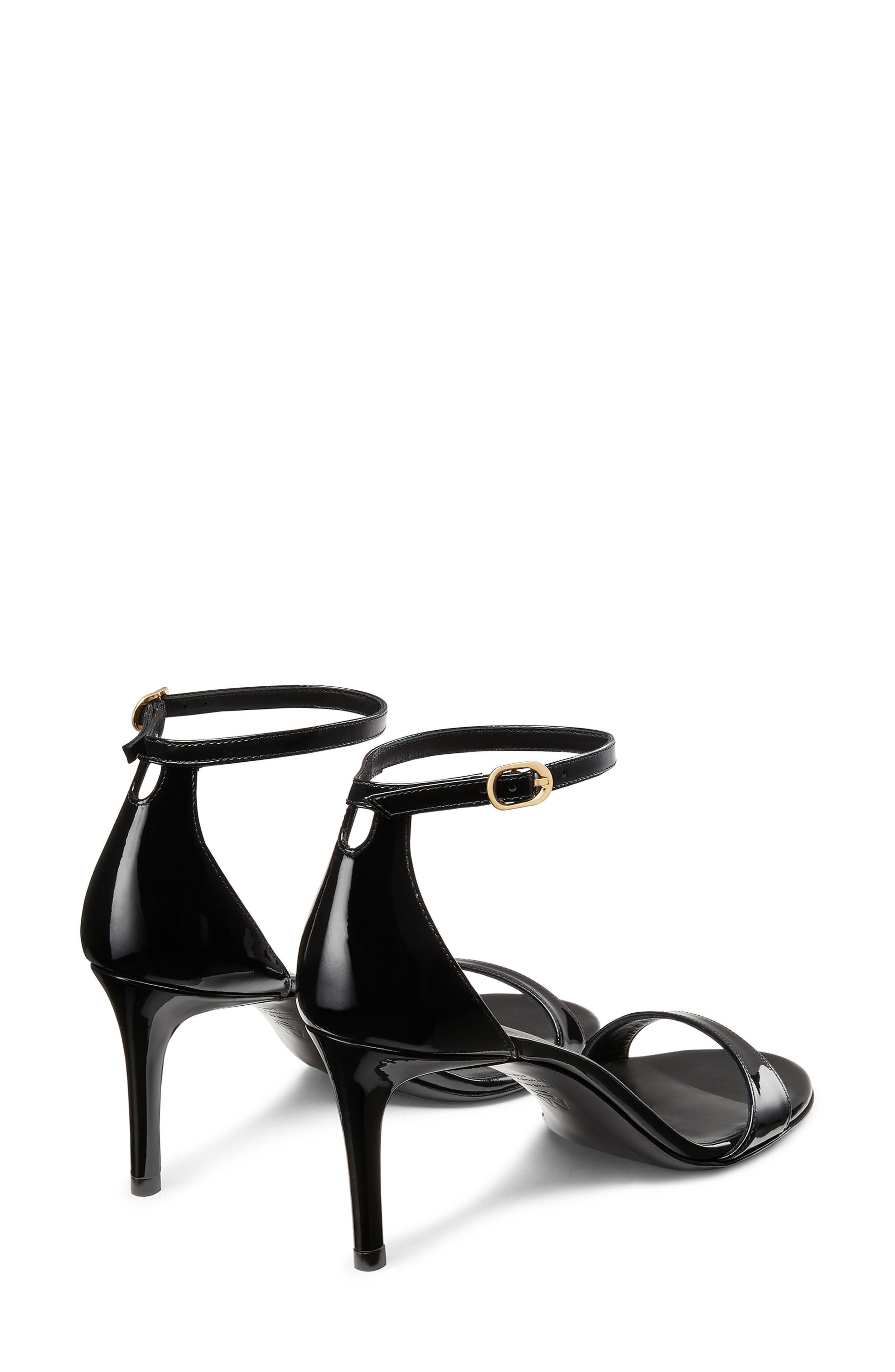 Stuart Weitzman Nudist II 75 Sandal in Black at Nordstrom - 5
