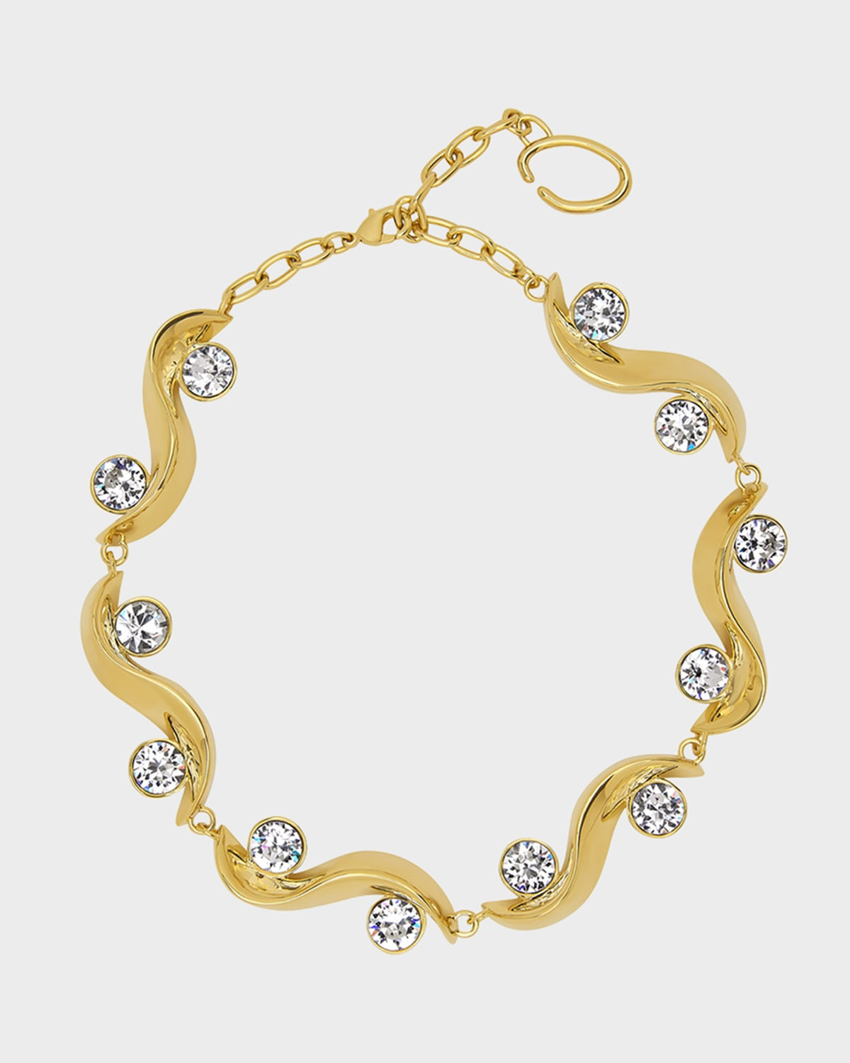 Crystal Wave Necklace - 1