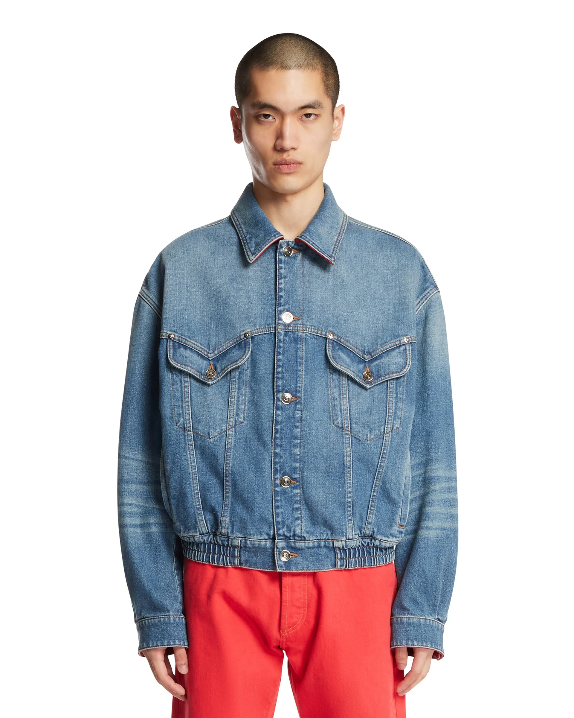 Blue Denim Blouson - 1