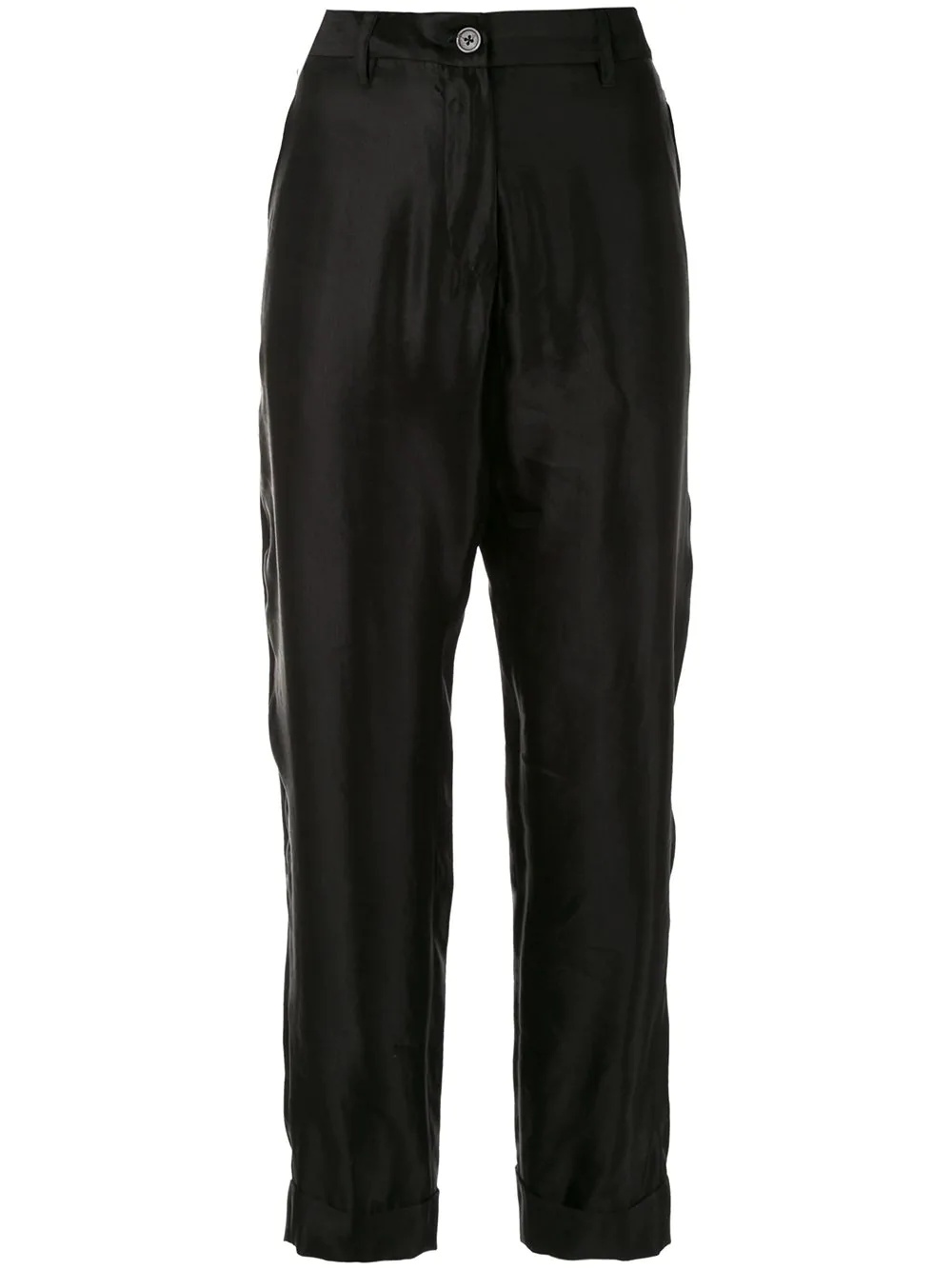 straight high waisted trousers - 1