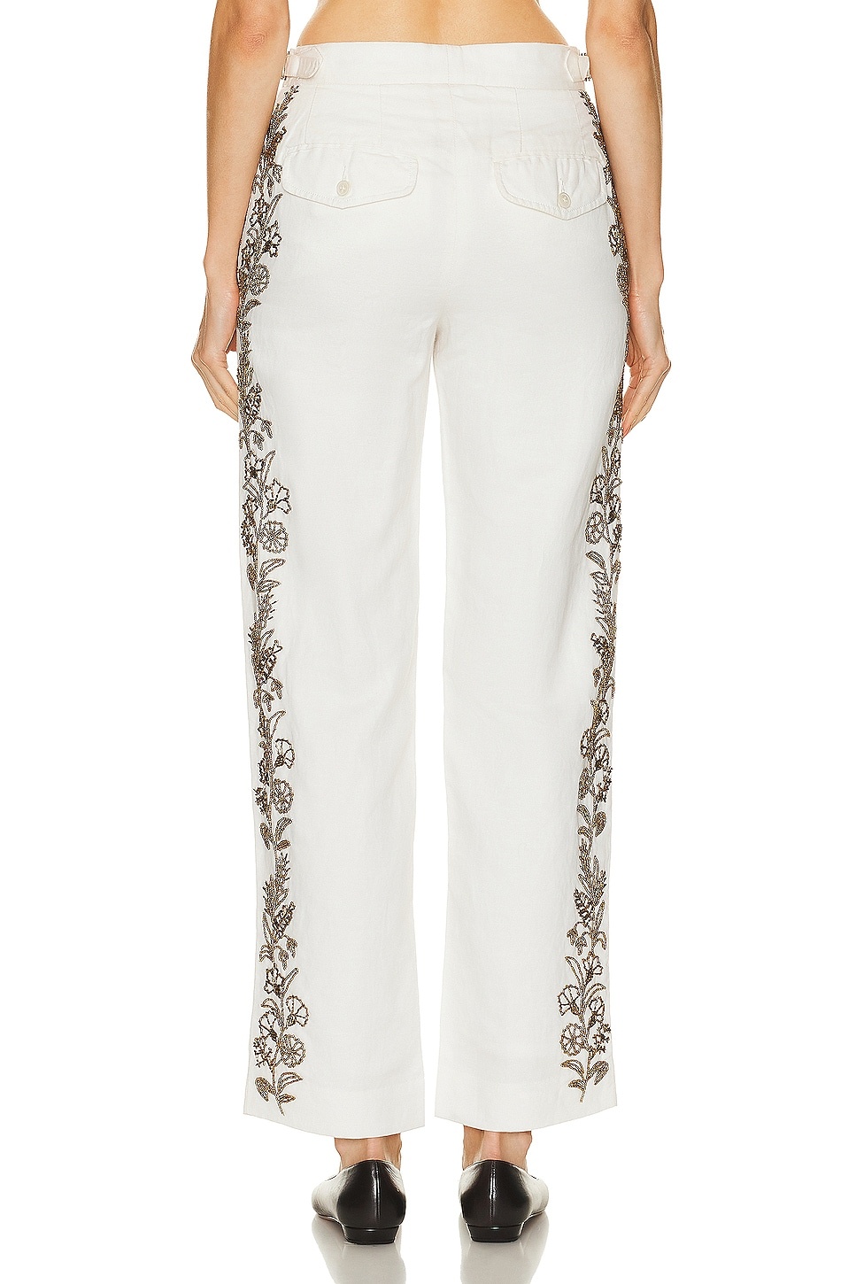 Beaded Wheat Flower Trouser - 3