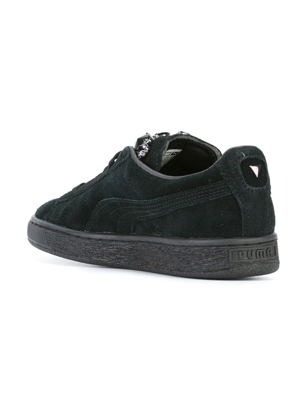 embellished lace-up sneakers - 3