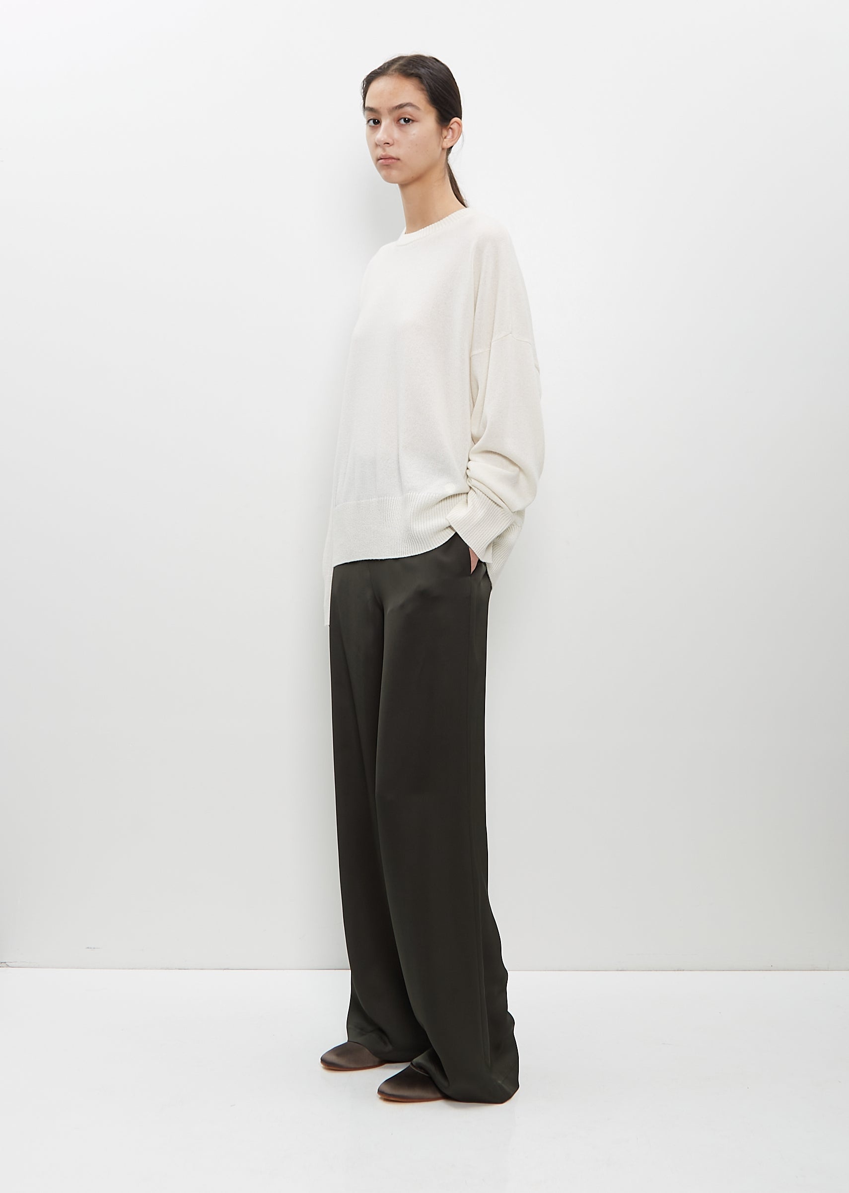 Cashmere Anaa Sweater — Ivory - 5
