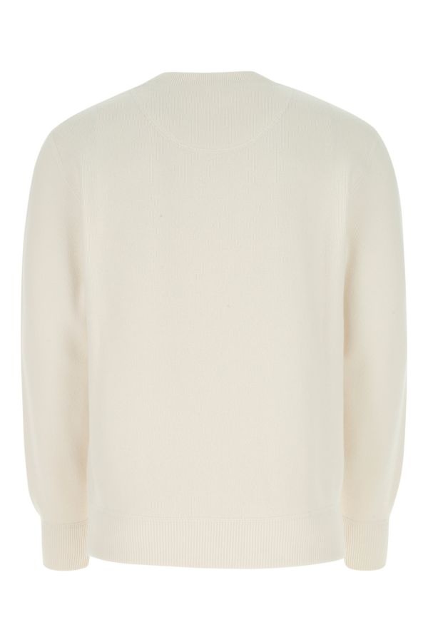 Prada Man Ivory Stretch Cashmere Blend Sweater - 2